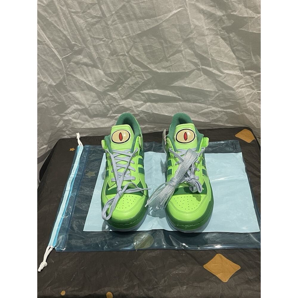 New Men’s 10.5 Adidas Forum 84 Low CL Simpsons Alien Green JQ5290 Rare